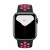 Apple Watch Series 5 // 40мм GPS // Корпус из алюминия цвета «серый космос», спортивный ремешок Nike цвета «чёрный/розовый всплеск»