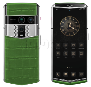 Телефон Vertu Agent Q, Alligator Collector’s Edition (Bamboo Green/Зеленый)