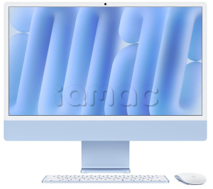 Купить Apple iMac 24" (MWV33) Retina 4,5K // Чип Apple M4 10-Core CPU,10-Core GPU // 16 ГБ, 512 ГБ, Синий цвет (2024)