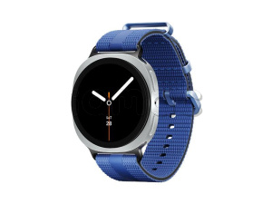 Купить  Samsung Galaxy Watch8 ( 44 мм) Wifi+LTE, серебристый корпус, спортивный браслет синего цвета