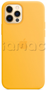 Силиконовый чехол MagSafe для iPhone 12 Pro Max, ярко‑жёлтый цвет