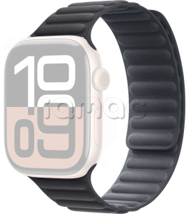 46мм M/L Ремешок FineWoven черного цвета со скрытой магнитной застежкой для Apple Watch