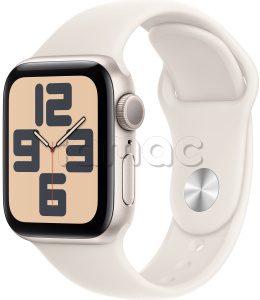 Купить Apple Watch SE // 44мм GPS (Custom) // Корпус из алюминия цвета «сияющая звезда», спортивный ремешок цвета «сияющая звезда» (2024)