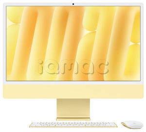 Купить Apple iMac 24" (Custom) Retina 4,5K // Чип Apple M4 8-Core CPU, 8-Core GPU // 24 ГБ, 512 ГБ, Желтый цвет (2024)