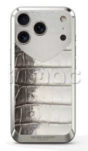 Чехол Golden Concept для iPhone 17 Pro, Magnetic Shield, Crocodile Edition - Himalaya Чехол Golden Concept для iPhone 17 Pro, Magnetic Shield, Crocodile Edition - Himalaya