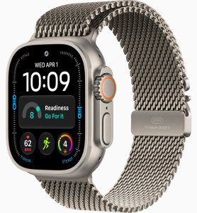 Apple Watch Ultra 4 (2026) // 49мм GPS+Cellular // Корпус из титана, миланский сетчатый браслет из титана