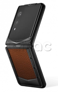 Телефон Vertu Quantum Flip, Calfskin Series (Caramel Brown)