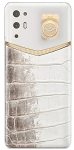 Телефон VERTU iVertu 5G, Rococo Himalaya Crocodile Skin, Happy Diamond 18K Gold