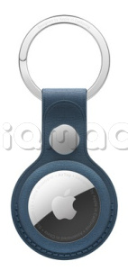 Брелок FineWoven для AirTag с кольцом для ключей, цвет «Тихоокеанский синий»
