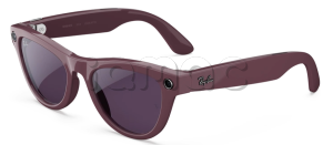Купить Умные очки Ray-Ban  Skyler (2-gen) (Глянцевая фиолетовая оправа, прозрачно-аметистовые фотохромные линзы)