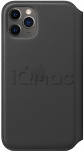 Кожаный чехол Folio для iPhone 11 Pro, черный цвет, оригинальный Apple