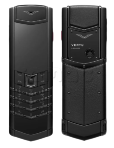 Телефон Vertu Signature+, Black steel, Calf Leather (Jade Black/Нефритовый черный)