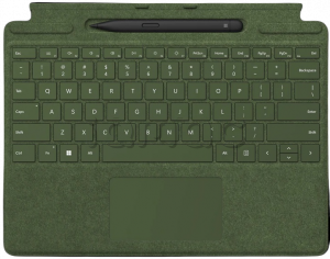 Клавиатура Microsoft Surface Pro Signature Keyboard со стилусом Surface Slim Pen 2 / Зеленый лес (Forest) / Alcantara