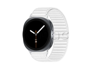 Купить  Samsung Galaxy Watch8 ( 40 мм) Wifi+LTE, корпус серый графит, текстильный браслет белого цвета