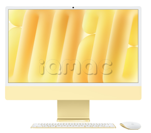 Купить Apple iMac 24" Retina 4,5K // Чип Apple M6 12-Core CPU, 12-Core GPU // 16 ГБ, 256 ГБ // Nano-texture glass // Желтый цвет (2026)