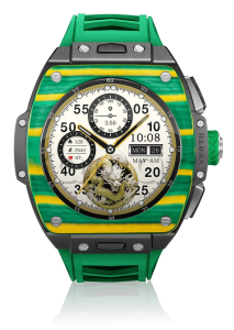 Умные часы Vertu Beyond Grand Watch 2024, Carbon Fiber (Yellow and Green/Желто-зеленый)