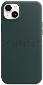 Кожаный чехол MagSafe для iPhone 14 Plus, цвет Forest Green/Зеленый лес