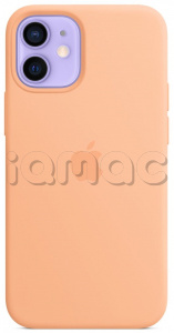 Силиконовый чехол MagSafe для iPhone 12 mini, светло-абрикосовый цвет