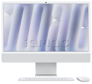 Купить Apple iMac 24" (Custom) Retina 4,5K // Чип Apple M4 10-Core CPU,10-Core GPU // 24 ГБ, 2 ТБ, Серебристый цвет (2024)