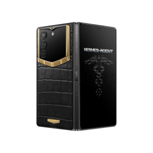 Телефон Vertu AlphaFold, Bespoke Alligator Skin, Gold IV