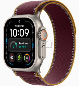 Купить Apple Watch Ultra 4 (2026) // 49мм GPS+Cellular // Корпус из титана, ремешок Trail Loop бордового цвета