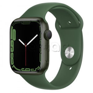 Купить Apple Watch Series 7 // 45мм GPS // Корпус из алюминия зеленого цвета, спортивный ремешок цвета «зелёный клевер»