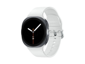 Купить  Samsung Galaxy Watch8 (40 мм) Wifi+LTE, корпус серый графит, спортивный ремешок белого цвета