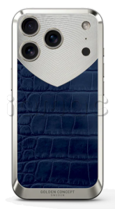 Чехол Golden Concept для iPhone 17 Pro, Magnetic Shield, Alligator Edition - Matte Blue  Чехол Golden Concept для iPhone 17 Pro, Magnetic Shield, Alligator Edition - Matte Blue