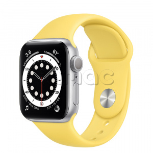 Купить Apple Watch Series 6 // 40мм GPS // Корпус из алюминия серебристого цвета, спортивный ремешок имбирного цвета