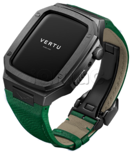 Умные часы Vertu MetaWatch H1, Black Steel, Calf Leather (Green/Зеленый)