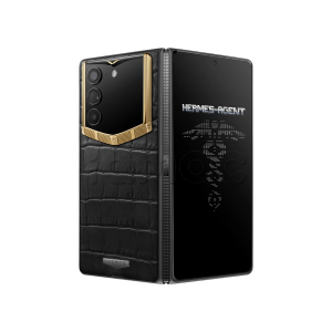 Телефон Vertu AlphaFold, Bespoke Alligator Skin, Gold III
