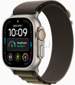 Купить Apple Watch Ultra 4 (2026) // 49мм GPS+Cellular // Корпус из титана, ремешок Alpine Loop темно-оливкового цвета