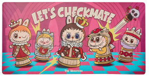 Коврик для компьютерной мышки POP MART LABUBU THE MONSTERS, Let's Checkmate Series, Computer Desk Mat