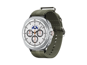 Купить Samsung Galaxy Watch8 Classic (46 мм) Wifi+LTE, Белый, Спортивный браслет зеленого цвета