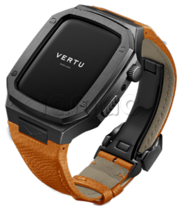 Умные часы Vertu MetaWatch H1, Black Steel, Calf Leather  (Orange/Оранжевый)