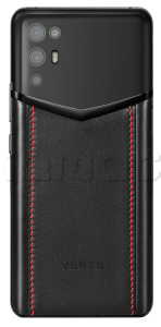 Телефон VERTU iVertu 5G, Calf Leather, Dubble Stitched (Red Shadow/Черный с красной строчкой)