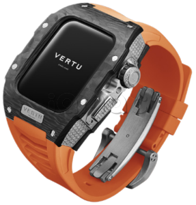 Умные часы Vertu MetaWatch H1, Black Steel, Diamonds (Orange/Оранжевый)