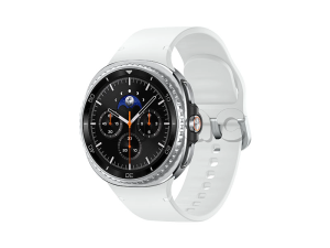 Купить Samsung Galaxy Watch8 Classic (46 мм) Wifi+LTE, Черный, Спортивный ремешок белого цвета