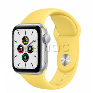 Купить Apple Watch SE // 40мм GPS // Корпус из алюминия серебристого цвета, спортивный ремешок имбирного цвета (2020)