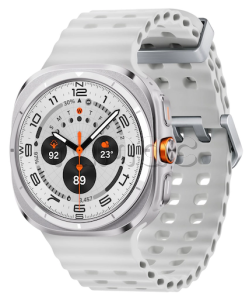 Купить Samsung Galaxy Watch Ultra (47 мм) Wifi+LTE, корпус белый титан, ремешок Marine Band белого цвета