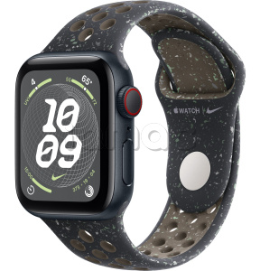 Купить Apple Watch SE // 44мм GPS+Cellular // Корпус из алюминия цвета «тёмная ночь», спортивный ремешок Nike цвета «Полуночное небо» (2024)