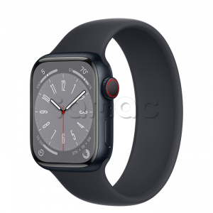 Купить Apple Watch Series 8 // 41мм GPS + Cellular // Корпус из алюминия цвета "темная ночь", монобраслет цвета "темная ночь"