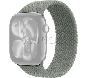 42мм Плетёный монобраслет серо-зеленого цвета для Apple Watch