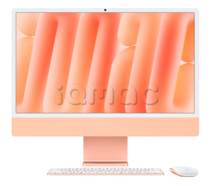 Купить Apple iMac 24" Retina 4,5K // Чип Apple M6 12-Core CPU, 12-Core GPU // 16 ГБ, 256 ГБ // Standard glass // Оранжевый цвет (2026)