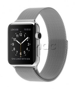 Купить Apple Watch 42 мм, нержавеющая сталь, миланский сетчатый браслет