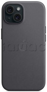 FineWoven чехол MagSafe для iPhone 15 Plus, черный цвет