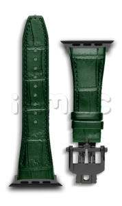 Ремешок Golden Concept для Apple Watch, Leather (Green/Black)