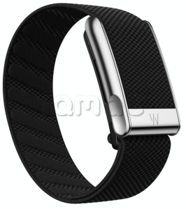 Купить Трекер Whoop Life MG (годовая подписка), ремешок Obsidian with Titanium Superknit Luxe