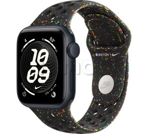 Купить Apple Watch SE 3 // 40мм GPS // Корпус из алюминия цвета "полуночный", спортивный ремешок Nike цвета "полуночный черный" (2025)