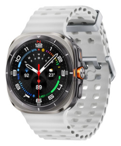 Купить Samsung Galaxy Watch Ultra (47 мм) Wifi+LTE, корпус серебристый титан, ремешок Marine Band белого цвета
